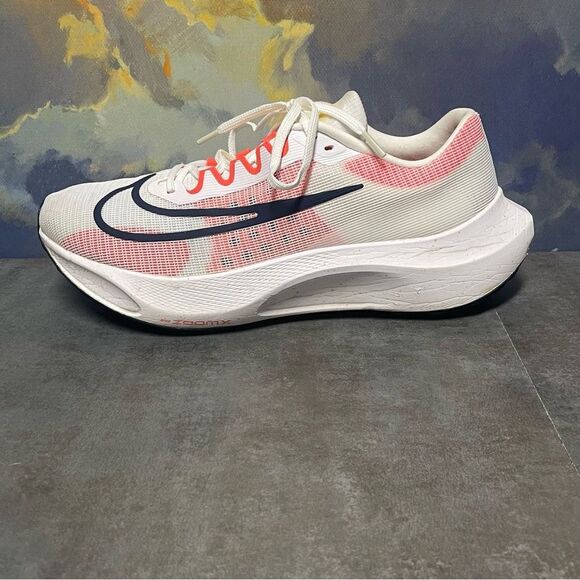 Nike Zoom Fly 5 DM8968-100 Men's White Bright Crimson Running Shoes Size 13 - Picture 14 of 16